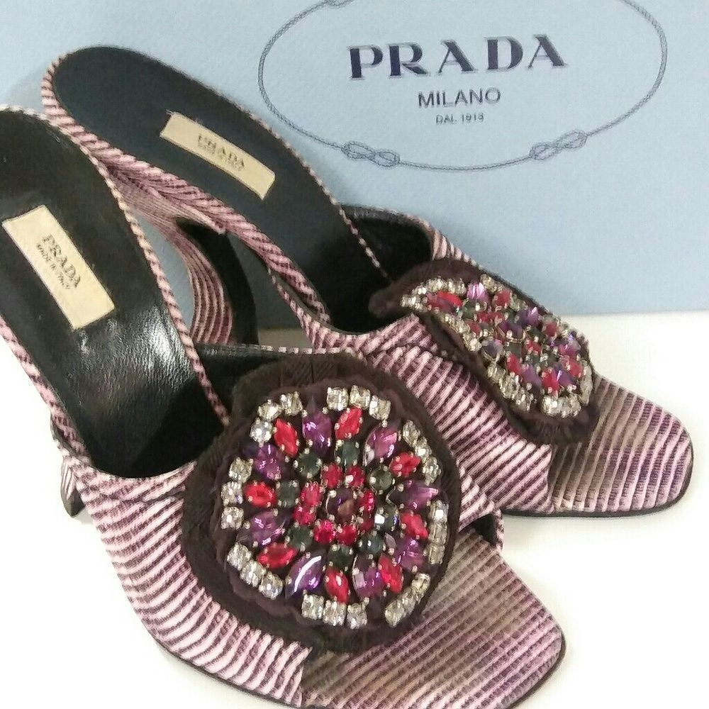 Authentic Prada Milano High Heels Sandal